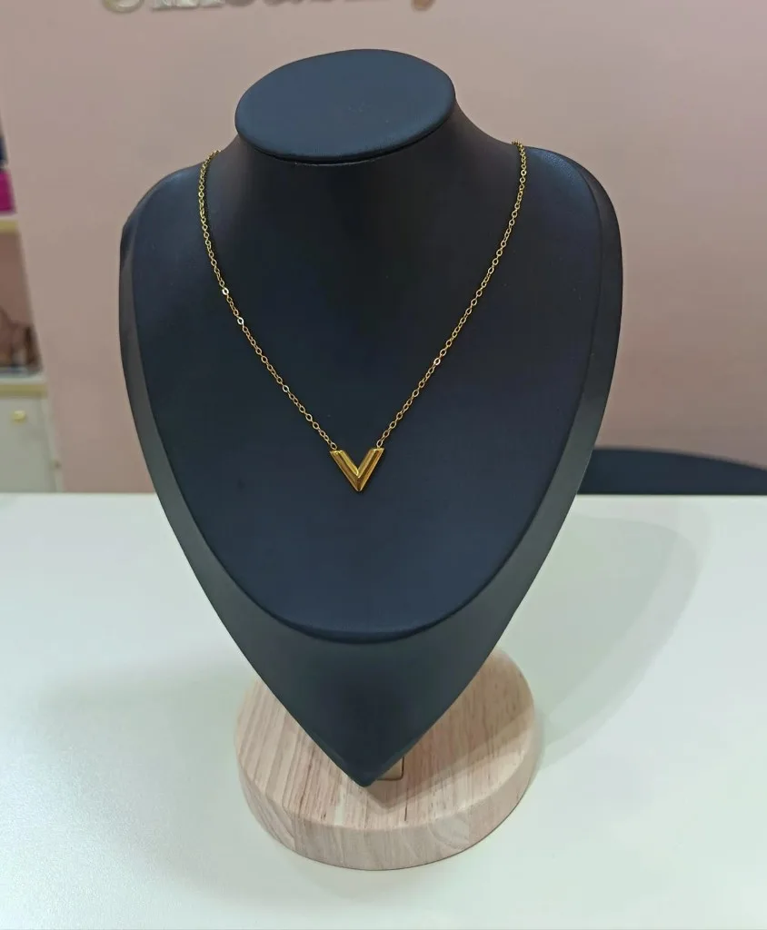 Necklace - Letter V